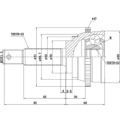 Z87610R — ZIKMAR — Шрус Наружный