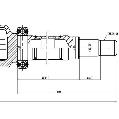 Z87878R — ZIKMAR — Приводной вал