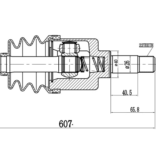 Z88029R — ZIKMAR — Приводной вал