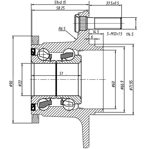 Z89899R — ZIKMAR — Ступица передняя